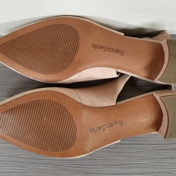 Franco Sarto Vellez Slingback Pumps, Light Peach Suede, Womens Various Sizes - Picture 10 of 14